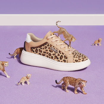 Sneakers animalier da donna con maxi-suola Lora Ferres, Donna, SKU w014000799, Immagine 0